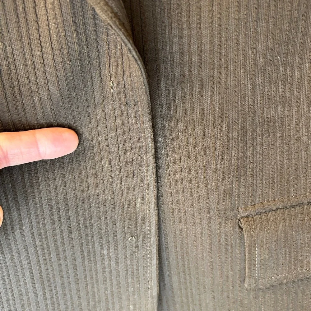 Vintage 70s Derby San Francisco Mens 42 Brown Ribbed Blazer Jacket Two Button